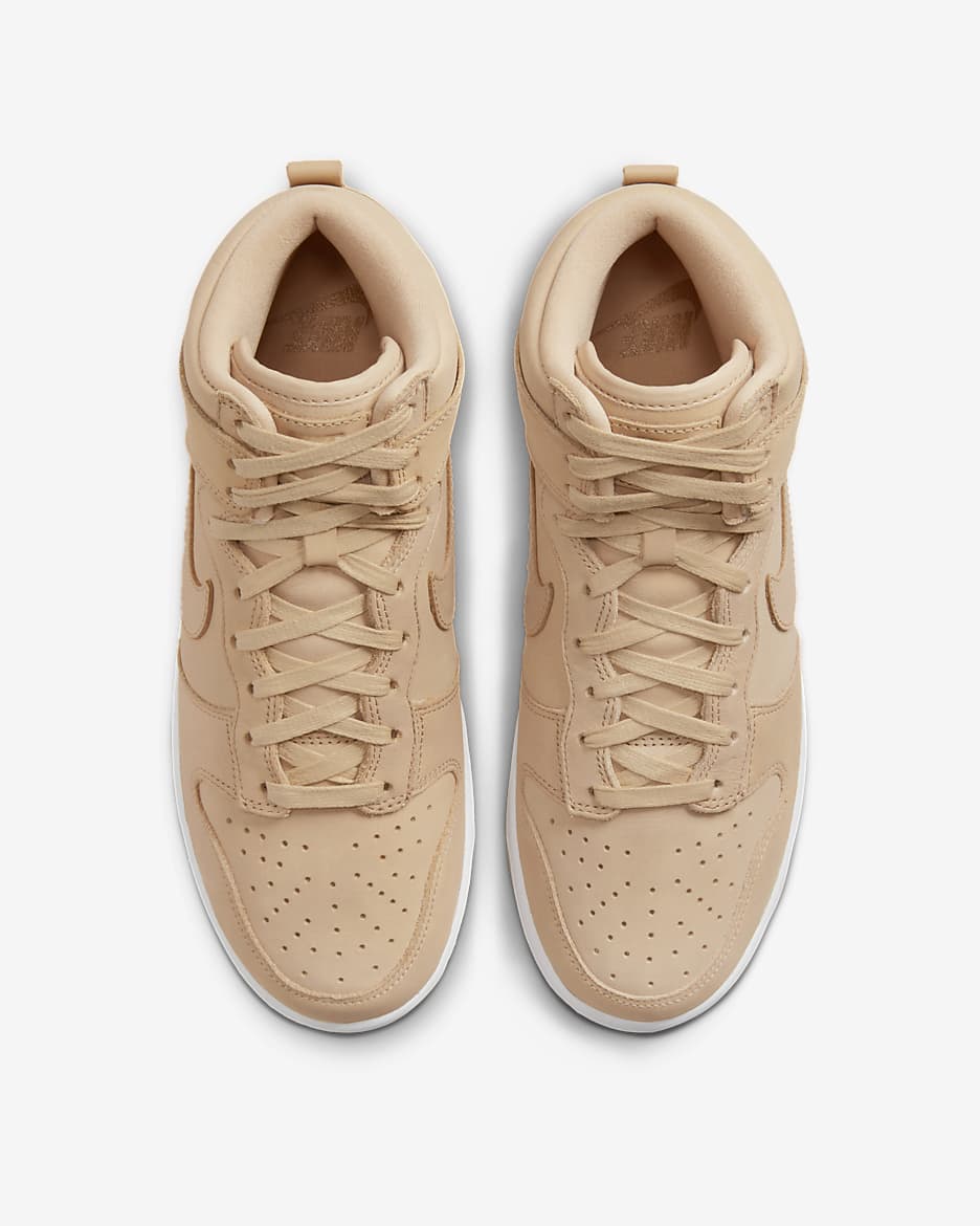 Nike tan high top sneakers best sale